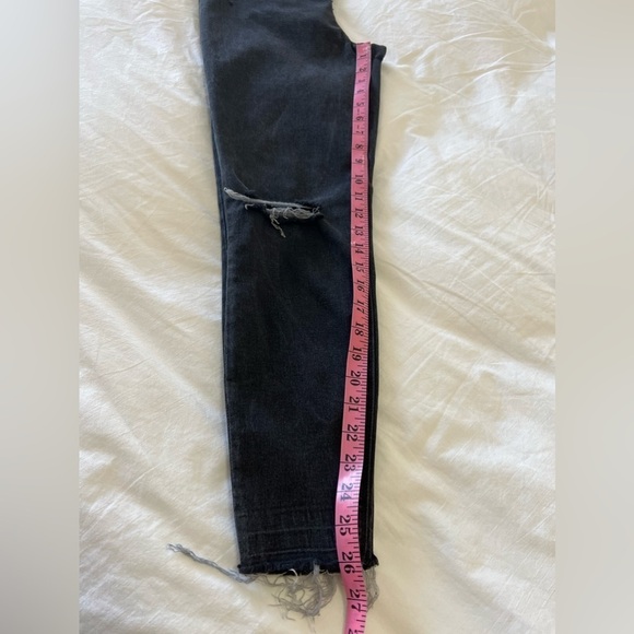 Spanx | Distressed Black Ankle Skinny Jeans Size Large - Picture 10 of 10